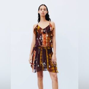 Zara 2 piece set with embroidery. S6